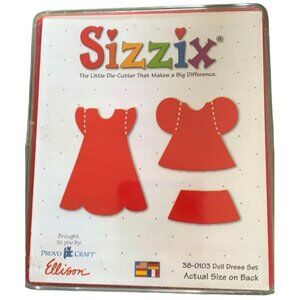 Sizzix Ellison Provo Craft 38-0103 Doll Dress Die Set For Crafting